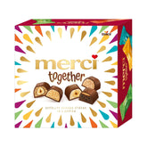 Merci Together - 1 x 175g - Filled chocolates in five varieties with fine milk chocolate - Chocolate pralines to share and give as gifts