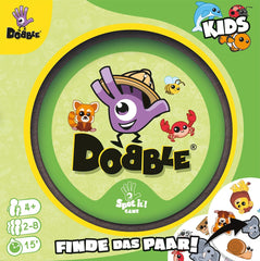 Zygomatic, Dobble Kids, Eco-Sleeves, Kids Game, Card Game, 2-8 Players, Ages 4+, 15 Minutes, German