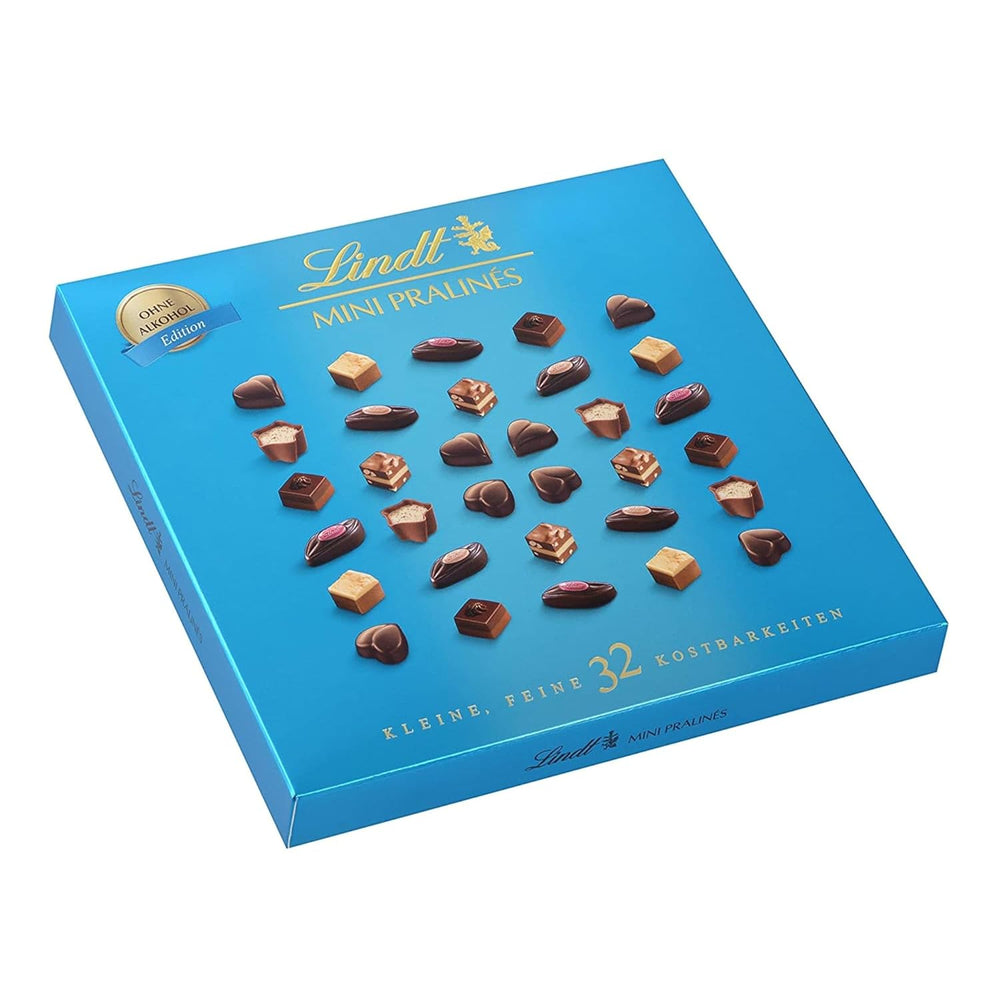 Lindt Chocolate - Mini Pralines | 2 x 155g | Boxes of 32 pralines, each in 5 delicious assortments, without alcohol | Gift of chocolate | Chocolate gift