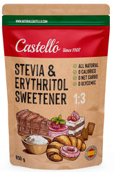 Stevia + Erythritol 1:3 Sweetener, 1G = 3G Sugar, 850 grams Sweeteners Naty Shop