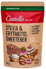 Stevia + Erythritol 1:3 Sweetener, 1G = 3G Sugar, 850 grams Sweeteners Naty Shop