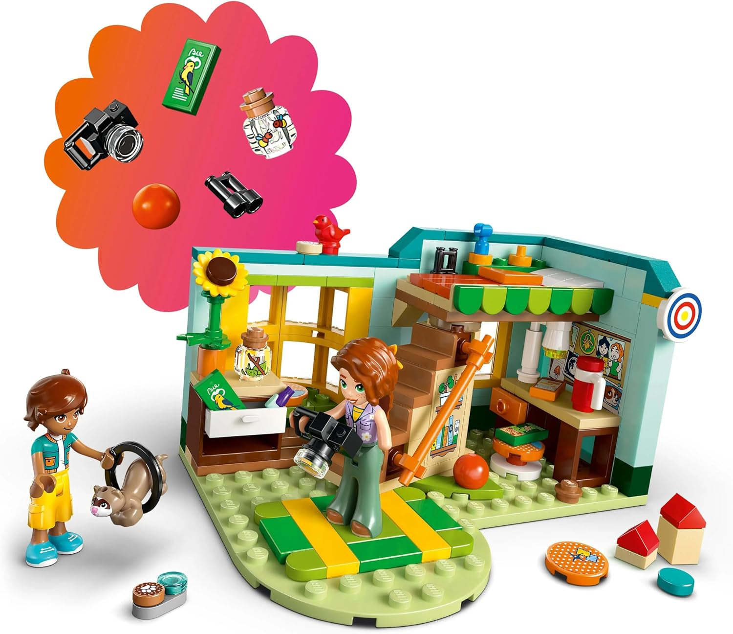 LEGO Friends Autumn's Room, set de construit și jucat pentru jocuri de rol creative, set pentru fete de la 6 ani cu 2 minifigurine și o figurină de dihor, jucărie educativă 42646 Seturi de constructie Besuche den LEGO-Store