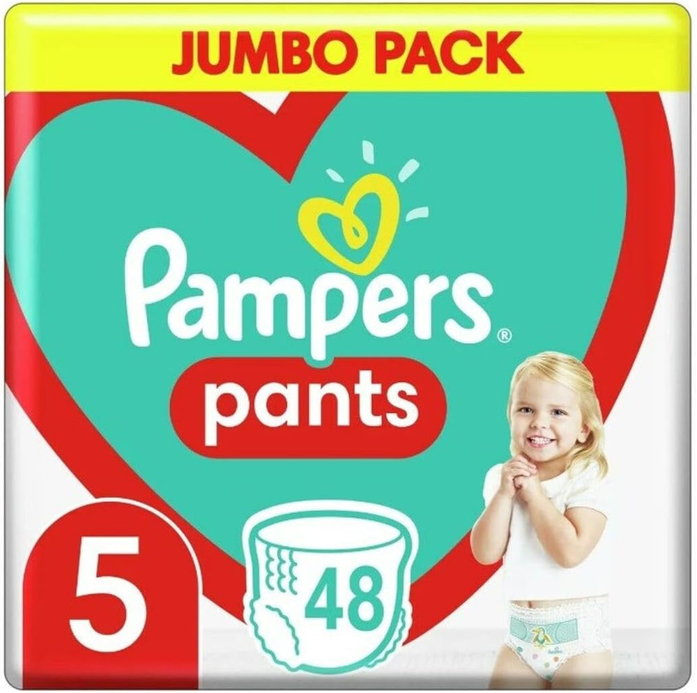 Pampers Pants diapers size 5 (12-17 kg), 48 pieces, protection and comfort. Easy to use Pampers diapers.