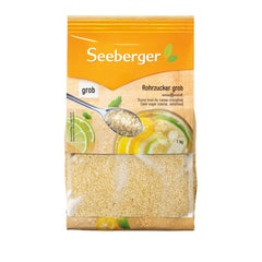 Seeberger Rohrzucker Grob 5Er Pack: Vollrohrzucker Besonders Aromatisch - Ideal Für Cocktails Und Zum Backen - Grob - Unraffiniert, Vegan (5 X 1 Kg) Sweeteners Naty Shop 1 Kg (5Er-Pack)
