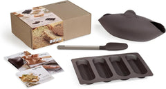 Lékué-Brotbackset, Silicone, brown, 30 x 25 x 15 cm (3000085SURM017)