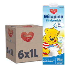 Milupa Milupino Ready-to-drink growth milk (6x1L), from 1 year, for young children in the growth phase