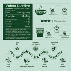 Yunnan Tuocha Zouji - Ceai verde organic cu kumquat - Vitamina C - 100 pliculeÈe de ceai - 200 g - Calitate Yunnan garantatÄ