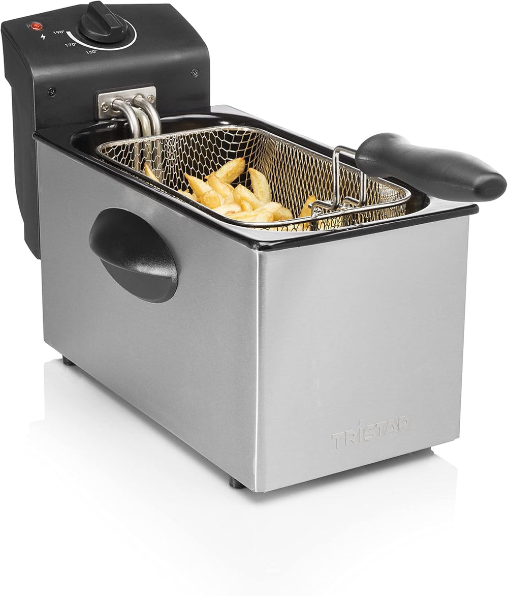 Tristar oil fryer FR-6935, 2000 watts, 3 liters, thermostat, cold zone, 3-4 people, metal Appliances Naty Shop Default Title