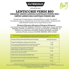 Organic Green Lentils 5kg, Whole Organic Legumes, Source of Protein and Fiber, Rich in Fiber and Minerals, Economy Package