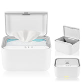 Lionelo BABYBLISS 20W Warmer for wet wipes and small towels, 20W for babies, built-in night light, 3 heat settings, touch panel, keeps the wipes moist