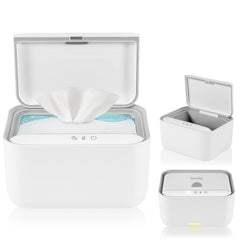 Lionelo BABYBLISS 20W Warmer for wet wipes and small towels, 20W for babies, built-in night light, 3 heat settings, touch panel, keeps the wipes moist