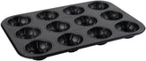 Zenker 12Er Muffinform – Muffinbackblech Für Muffins Und Cupcakes Aus Der Serie Soccer Baking– Hitzebeständiges 12Er Muffinblech Mit Antihaftbeschichtung, Schwarz Molds and trays for baking Naty Shop