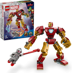 LEGO Marvel Iron Man Mech Vs. Ultron - Superhero Toy with 2 Minifigures - Action Figure with Moveable Arms, Legs and Fingers - Gift for Boys and Girls Ages 6+ 76307 Building Sets Besuche den LEGO-Store Default Title