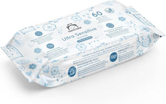 Mama Bear Ultra Sensitive Baby Wipes Fragrance Free 1008 Count (18 Packs of 60) Naty Shop