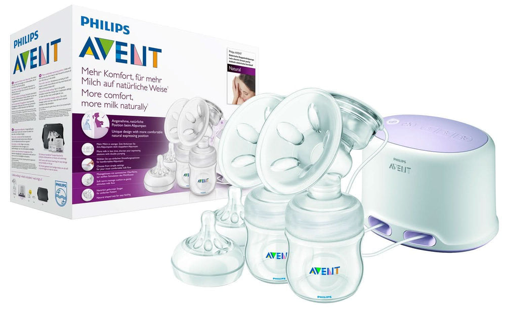 Double electric breast pump Philips Avent SCF334/02 Accessories Food and Breastfeeding Bebe Naty Shop