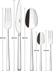 Sambonet 52562-N2 Rock oțel inoxidabil - Set de tacâmuri monobloc din oțel inoxidabil 18/10 Bucatarie Naty Shop