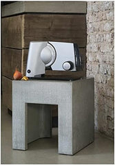 GRAEF SKS S32000, silver electric slicer with full metal housing and glass base plate Graters and Slicers Naty Shop