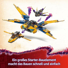 Ras and Arin's LEGO NINJAGO Super Storm Flyer - Toy with drone, shooters, blades and motors - Incl. 3 Ninja Role-Playing Minifigures - Building Set for Boys and Girls from 8 Years 71833 Building Sets Besuche den LEGO-Store