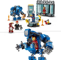 LEGO Marvel Iron Man's Laboratory: Hall of Armor - Superhero Toy with a Mech Figure, 5 Minifigures Including Aldrich Killian - Avengers Gift for Boys and Girls Ages 8+ 76315 Building Sets Beuche den LEGO-Store