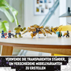 LEGO Marvel Avengers Vs. Leviathan Building Toy Set with Hulk and Captain America, Loki, Black Widow and Chitauri Minifigures Avengers Playset for Boys and Girls 7+ 76290 Building Sets Besuche den LEGO-Store