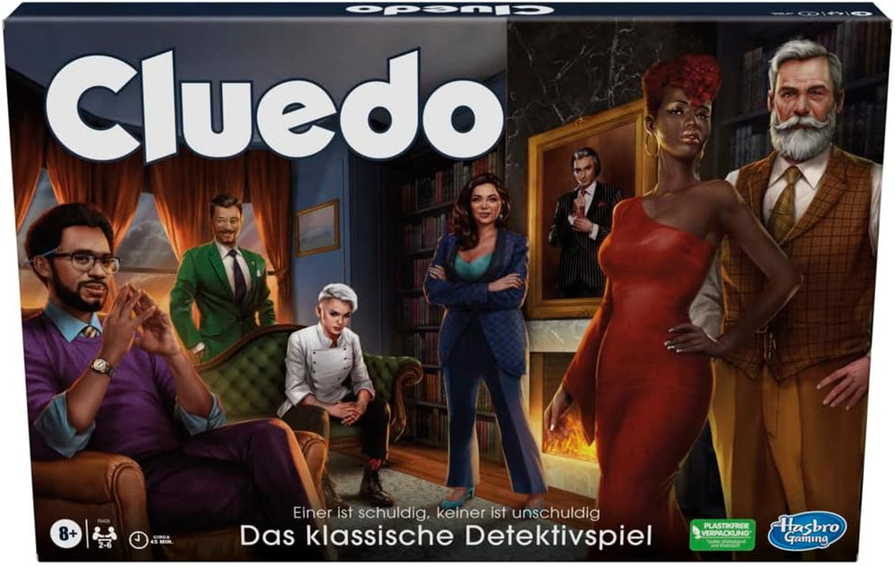 Hasbro Gaming Cluedo Board Game for Kids Ages 8 and Up, Redesigned Cluedo Game for 2 to 6 Players, Detective and Puzzle Game, Mystery Game Perfect for