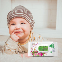Baby Sensatios with lid, 72 wipes Baby Wet Wipes Naty Shop