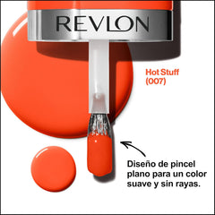 Revlon Ultra HD Snap Nail Polish Long Lasting Vegan Formula Quick Dry One Coat Full Coverage Color (8ml) Hot Stuff (007) Unisex