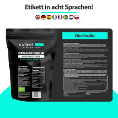 Nature Diet - Bio-Inulin 1 Kg | Aus Agave | Natürliches Präbiotikum Sweeteners Naty Shop