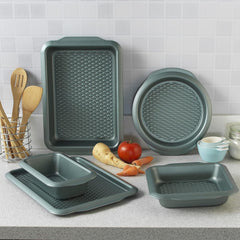 Progress BW09819G2EU7 Shimmer Kollektion, Round Backform Aus Kohlenstoffstahl Mit Antihaftbeschichtung, Ideal Für Pies, Kuchen, Torten Und Quiches, 28 Cm, Grün Molds and baking trays Naty Shop