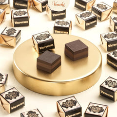 Venchi - Cremino Extra Black Chocolate - Ciocolată neagră cu pastă de migdale și „alune de pădure piemonteze IGP”, 1 kg, fără gluten, fără coloranți și fără conservanți