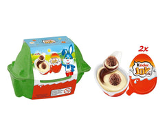 Kinder Joy pack of 2 - One half with delicious milk and cocoa cream and crunchy balls, and the other half with a great surprise - Easter chocolate, Easter sweets - Easter gift - 40g
