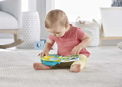 Fisher-Price Musical Animal Friends Songbook | Jucărie pentru copii de la 6 luni, 1 an pentru fete și băieți | Jucărie pentru copii | Carte muzicală cu sunete și efecte luminoase | Jucărie educativă (germană), GFP29 Jucarii Bebe Naty Shop