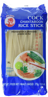 Cock Rice Noodles, 10mm, Grade 1 (1 Pack x 375g)