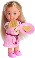 Simba 105733564 - Steffi Love Waffle, Puppe backt Waffeln mit Waffeleisen, Minipuppe 12cm, ab 3 Jahren