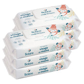 BIOLANE - Baby Wet Wipes for Face and Hands - Pack of 6 - 384 Wipes (6 x 64cm) - Cleans and Protects - Toiletry - Hypoallergenic - For Sensitive Skin - 97% Natural Ingredients - Made