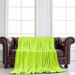 Sourcing Map Cozy blanket bedspread Soft & warm fleece blanket as a sofa blanket Sofa blanket Living room and cuddly blanket Woolen blanket soft velvet plush apple green 150X200Cm Beds and Blankets uxcell