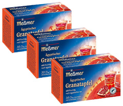 Ceai de țară | Ceai egiptean de rodie | 20 pliculețe de ceai | Fără gluten | Fără lactoză (pachet cu 3)