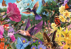 Ravensburger Puzzle 12001369 - Hummingbirds and Butterflies - 200 Piece Puzzle for Elderly and Seniors with Larger Puzzle Pieces, Grip, Large Image Template and Puzzle Base Puzzle Naty Shop