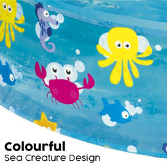 Children's pool Bestway FillN Fun, Sparking Sea, 122 x 25 cm, BW55028, Multicolor, 122 x 122 x 25 cm