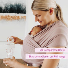 ELANEE Muttermilchbeutel, Aufbewahren & Einfrieren Von Muttermilch, Geschmackneutral Und Vorsterilisiert, Doppelter Sicherheitsverschluss, 20 Stück, Mit Standfuß (711-00) Baby Food and Breastfeeding Accessories Naty Shop