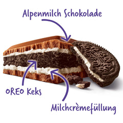Milka Mmmax Oreo – Alpine milk chocolate with crunchy Oreo cookies and milk cream – 300g
