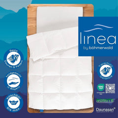 Allnights Comforter Medium Comforter 135X200 100% New Feathers and Down Allergy Friendly Washable up to 60°C Made in Germany White Quilts & Quilts Naty Shop