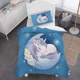 Lenjerie de pat pentru copii, Unicorn Soft, microfibre Lenjerie de pat - copii Naty Shop Unicorn 135X200 Cm