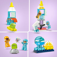 LEGO DUPLO 3-in-1 Space Shuttle Lots of Adventure Space Set Rocket Toy for Kids Building Science Toy Early Developmental Motor Skills Gift for 3 Year Olds 10422 Building Sets Beuche den LEGO-Store