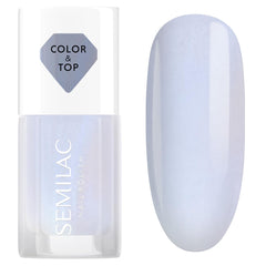 Nail polish Semilac Top Classic BLUE HOLO GLAZED 7 ml