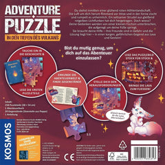 KOSMOS 684853 Den Tiefen Des Vulkans Adventure Puzzle, 258 Pieces, Interactive Adventure Puzzle for Kids 8+, Discover an Adventure Story with Each Puzzle Piece Puzzle Naty Shop