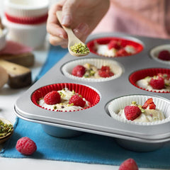 Tray 6 Jumbo Muffins Ø 9 Cm - 34 X 22 X 4.5 cm Baking molds and trays Naty Shop