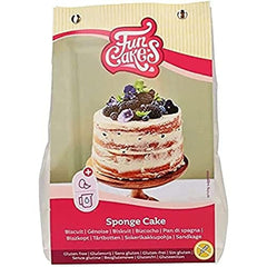 Funcakes Mix Für Biskuitkuchen, Glutenfrei: Einfach in Der Anwendung, Wunderbar Leichter Biskuitkuchen, Perfekt Für Die Kuchendekoration, Konditorqualität, Kuchenboden, Halal Zertifiziert, 500G Mix for baking and cooking Naty Shop Default Title