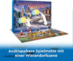 LEGO City Advent Calendar 2024, Advent gift for children from 5 years old, 24 surprises, minifigures in Christmas overalls, Santa Claus and Mrs. Santa Claus, Christmas gift 60436 Building sets Besuche den LEGO-Store