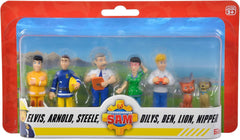 Simba 109252538 - Fireman Sam Figures Set, 6 Pieces, 2 Assorted, Only One Version Provided, 5-7cm Play Figures, From 3 Years Action Figures Naty Shop Default Title